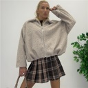 giubbotto corto  modello bomber boucle